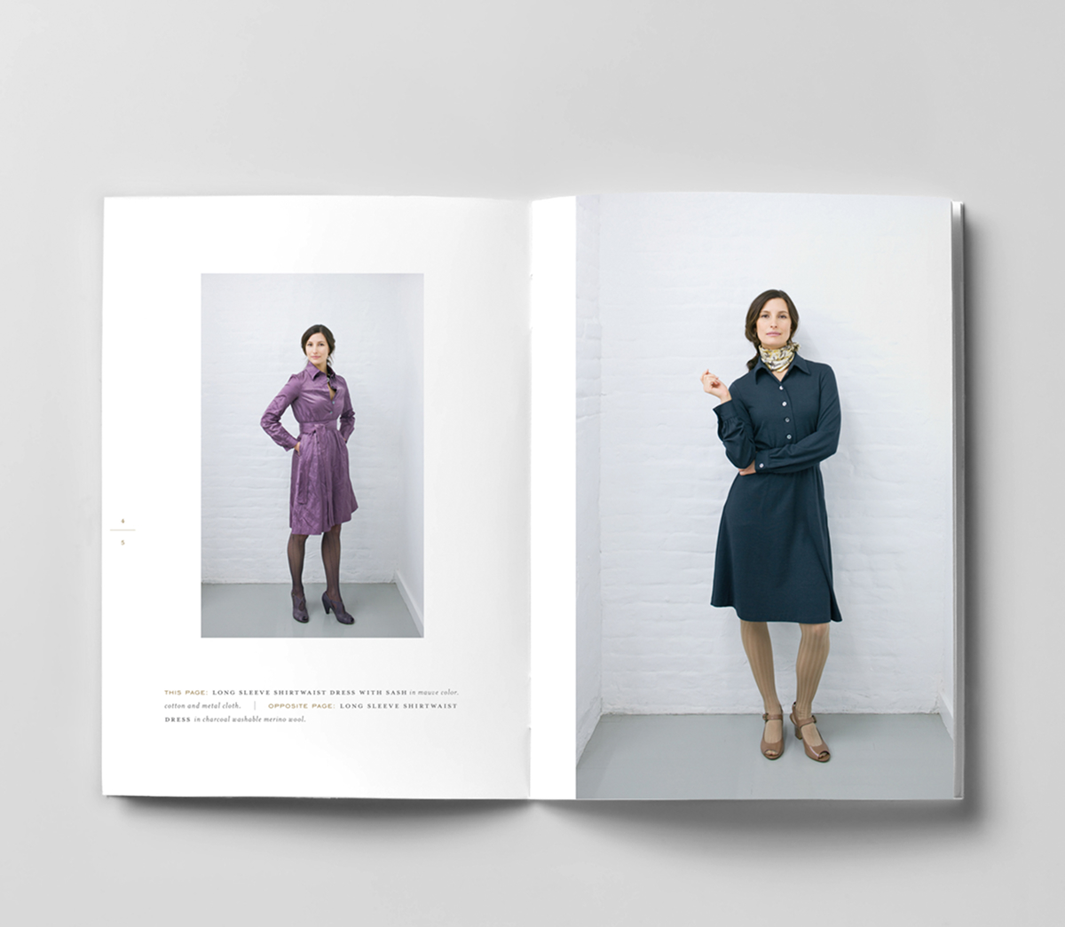 Archerie fashion lookbook spread featuring tailored clothing