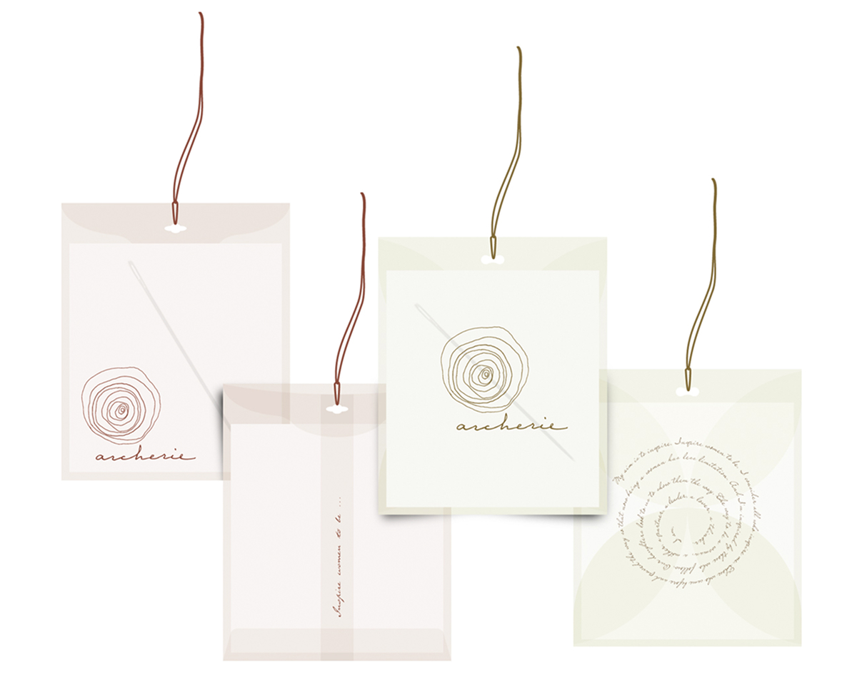 Archerie seasonal clothing labels in a flexible color palette