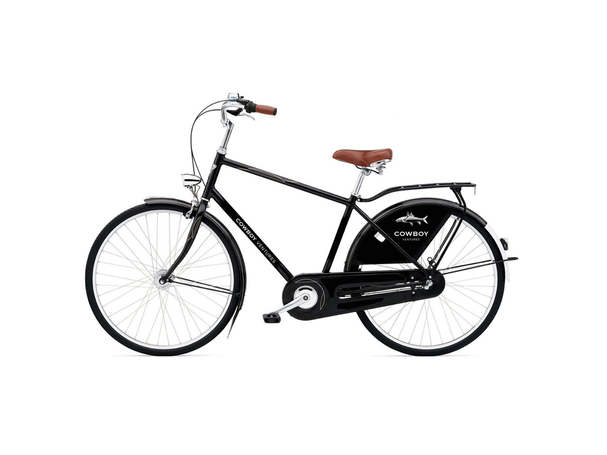 Cowboy Ventures branded bicycle