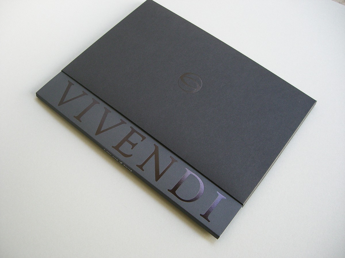 Vivendi Development embossed corporate brochure cover